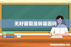无籽葡萄是转基因吗
