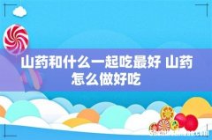 山药和什么一起吃最好 山药怎么做好吃