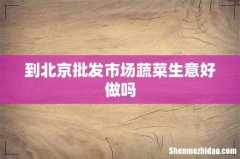 到北京批发市场蔬菜生意好做吗