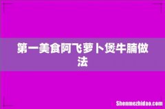 第一美食阿飞萝卜煲牛腩做法