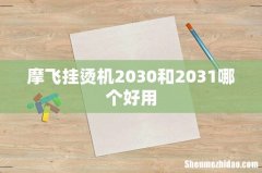摩飞挂烫机2030和2031哪个好用