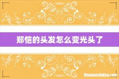 郑恺的头发怎么变光头了