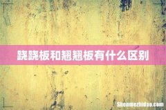 跷跷板和翘翘板有什么区别