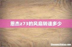 恩杰z73的风扇转速多少