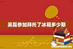 吴磊参加拜托了冰箱多少期