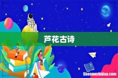 芦花古诗