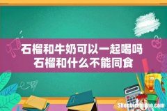 石榴和牛奶可以一起喝吗 石榴和什么不能同食