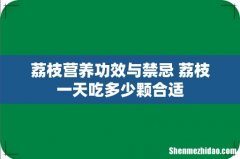 荔枝营养功效与禁忌 荔枝一天吃多少颗合适