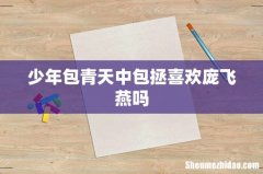 少年包青天中包拯喜欢庞飞燕吗