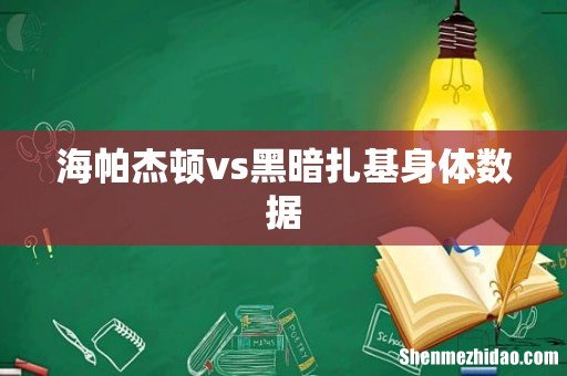 海帕杰顿vs黑暗扎基身体数据