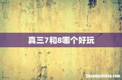 真三7和8哪个好玩