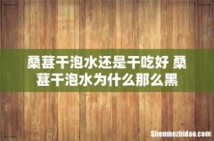 桑葚干泡水还是干吃好 桑葚干泡水为什么那么黑