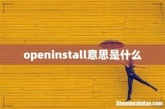 openinstall意思是什么