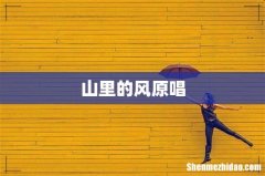 山里的风原唱
