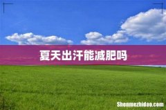 夏天出汗能减肥吗