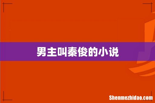 男主叫秦俊的小说