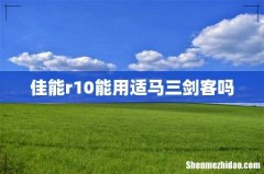 佳能r10能用适马三剑客吗