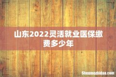 山东2022灵活就业医保缴费多少年