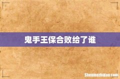 鬼手王保合败给了谁