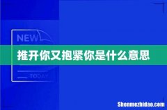 推开你又抱紧你是什么意思