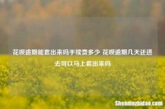 花呗逾期能套出来吗手续费多少 花呗逾期几天还进去可以马上套出来吗