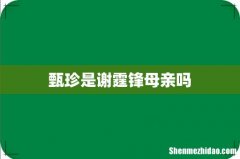 甄珍是谢霆锋母亲吗