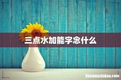 三点水加能字念什么