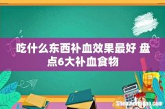吃什么东西补血效果最好 盘点6大补血食物