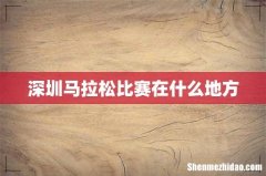 深圳马拉松比赛在什么地方