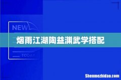 烟雨江湖陶益渊武学搭配