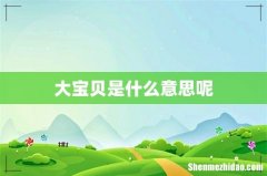 大宝贝是什么意思呢