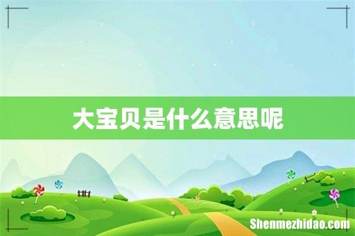 大宝贝是什么意思呢