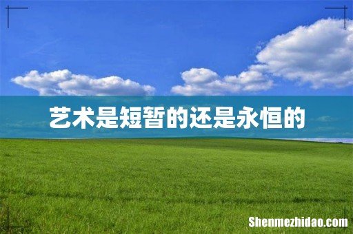 艺术是短暂的还是永恒的