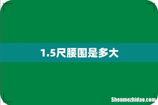 1.5尺腰围是多大
