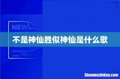 不是神仙胜似神仙是什么歌
