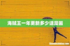 海贼王一年更新多少话漫画