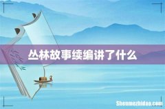 丛林故事续编讲了什么