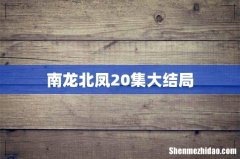 南龙北凤20集大结局