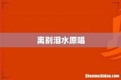离别泪水原唱