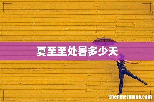 夏至至处暑多少天