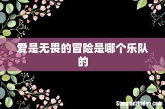 爱是无畏的冒险是哪个乐队的