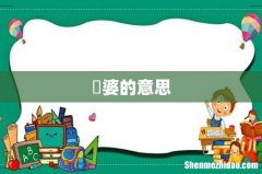 毑婆的意思