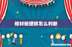 棺材板蟋蟀怎么判断