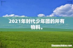 2021年时代少年团的所有物料。