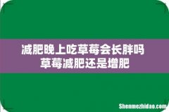 减肥晚上吃草莓会长胖吗 草莓减肥还是增肥
