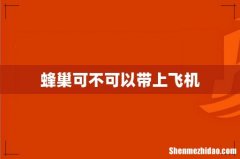蜂巢可不可以带上飞机