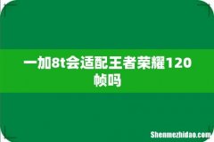 一加8t会适配王者荣耀120帧吗