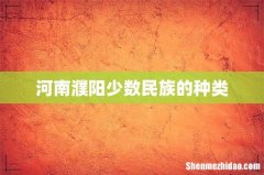 河南濮阳少数民族的种类