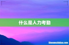 什么是人力考勤