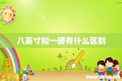 八英寸和一磅有什么区别